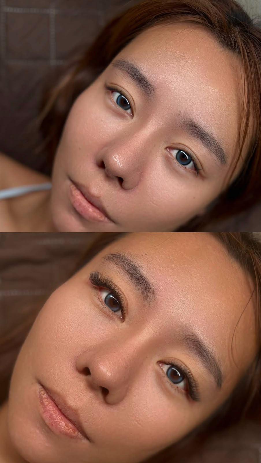 Before Soft Volume eyelash extensions