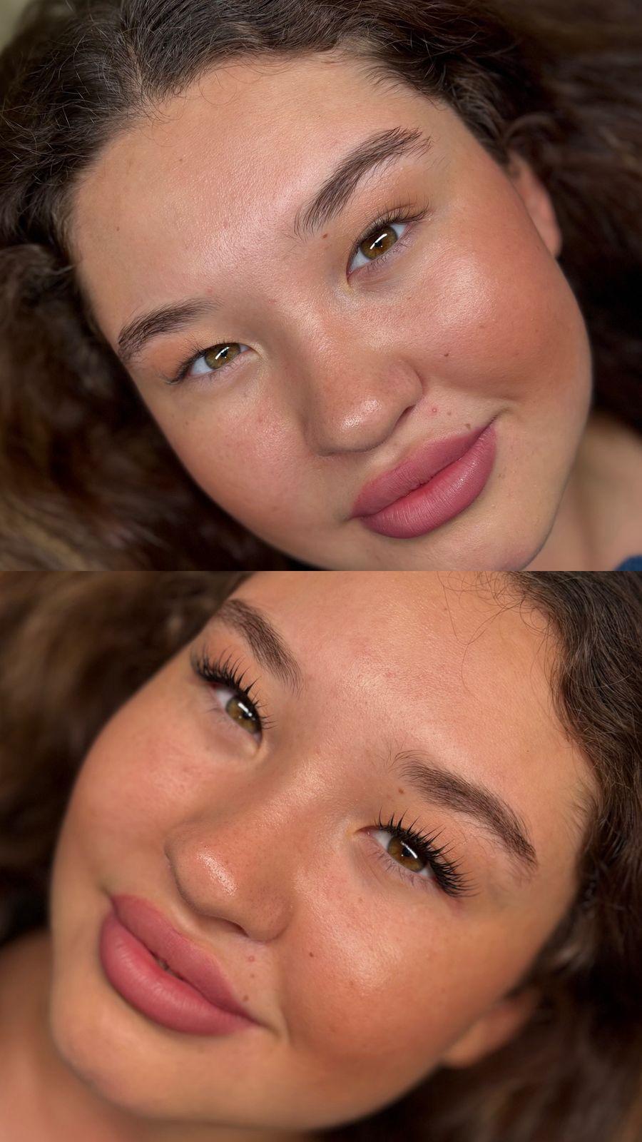 Natural Wispy eyelash extension result